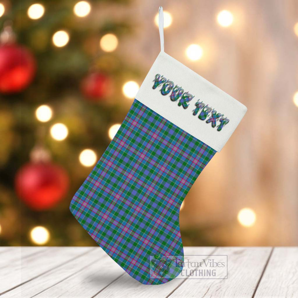 Pitcairn Tartan Christmas Stocking with Personalized Text - Tartan Vibes Clothing