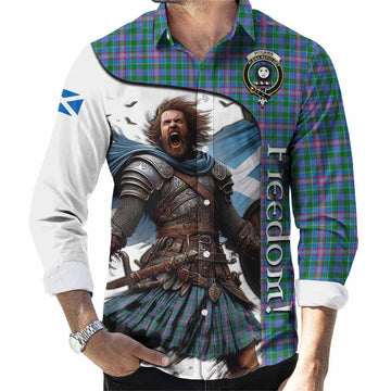 Pitcairn Crest Tartan Long Sleeve Button Shirt Inspired by the Freedom of Scottish Warrior Men's Shirt S - Tartan Vibes Clothing