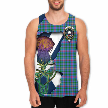 Pitcairn Tartan Family Crest Men's Tank Top Scottish Thistle Celtic Inspired Men - Tartan Vibes Clothing