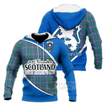 Pitcairn Family Crest Tartan Knitted Hoodie Celebrate Saint Andrew's Day in Style Unisex Knitted Pullover Hoodie - Tartan Vibes Clothing