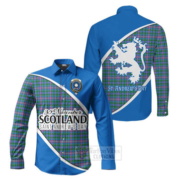 Pitcairn Family Crest Tartan Long Sleeve Button Shirt Celebrate Saint Andrew's Day in Style Men's Shirt S - Tartan Vibes Clothing