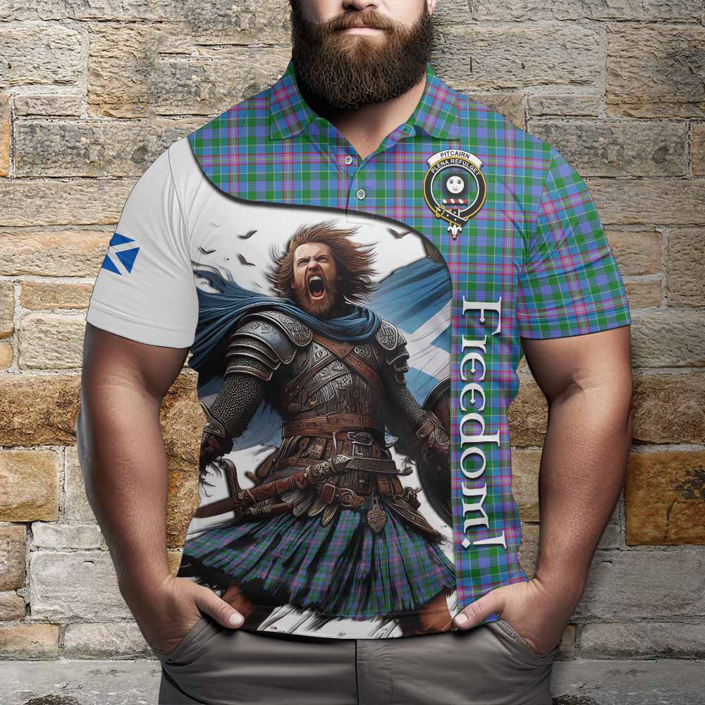 Pitcairn Crest Tartan Polo Shirt Inspired by the Freedom of Scottish Warrior Kid - Tartan Vibes Clothing