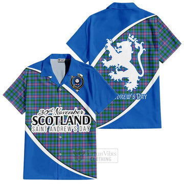 Pitcairn Family Crest Tartan Hawaiian Shirt Celebrate Saint Andrew's Day in Style Kid - Tartan Vibes Clothing