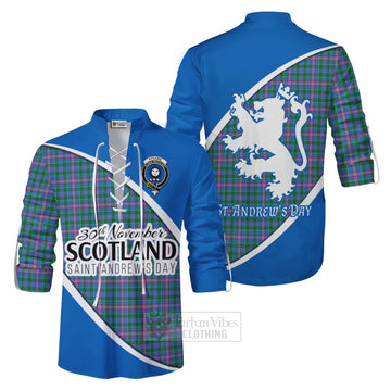 Pitcairn Family Crest Tartan Ghillie Kilt Shirt Celebrate Saint Andrew's Day in Style Men - Tartan Vibes Clothing