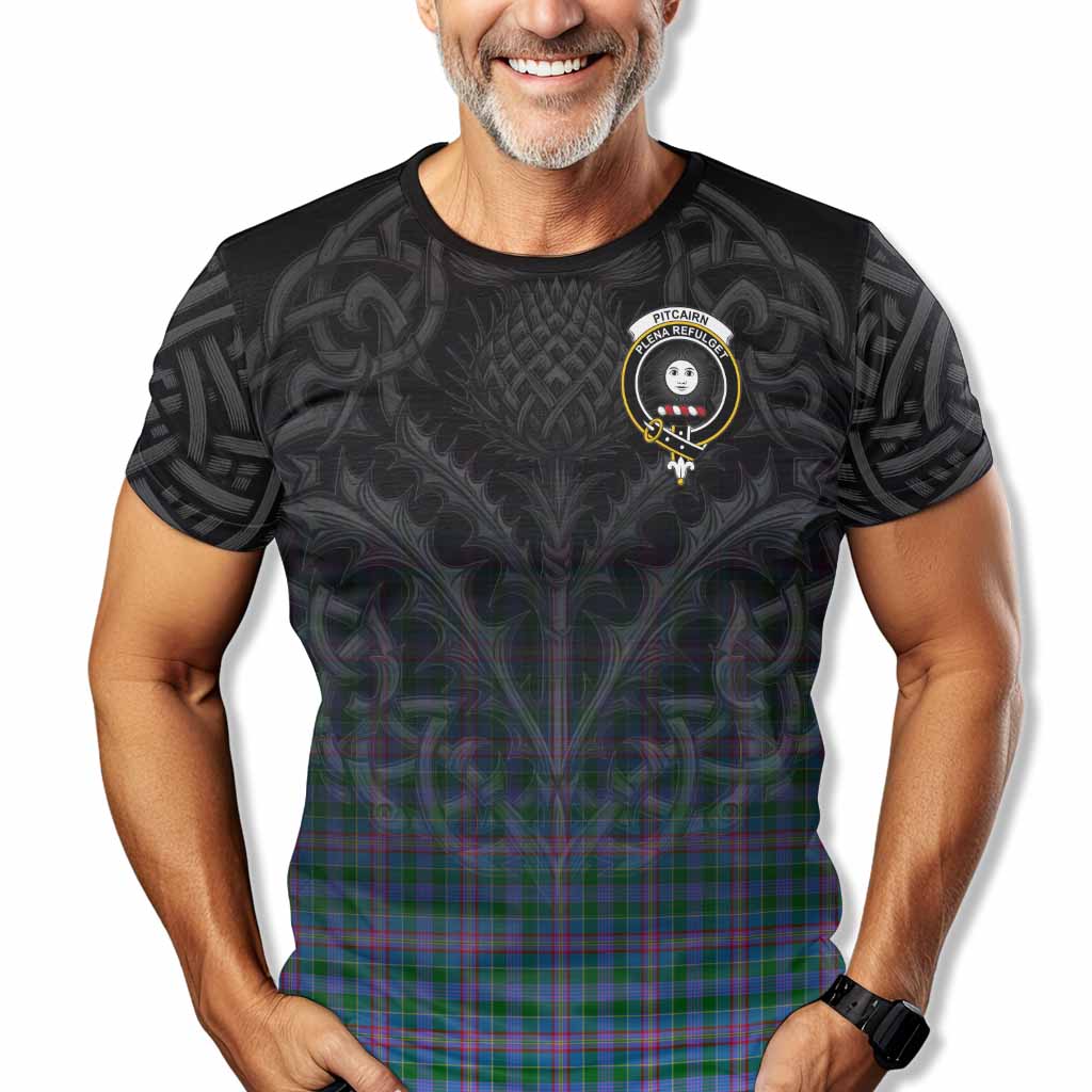 Pitcairn Tartan T-Shirt with Family Crest Celtic Thistle Vibes Kid's Shirt - Tartan Vibes Clothing
