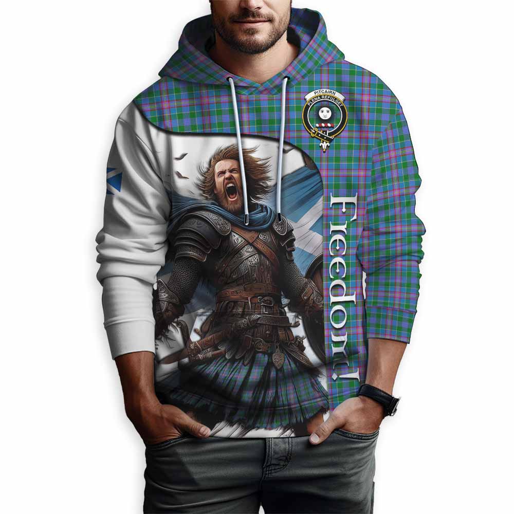 Pitcairn Crest Tartan Hoodie Inspired by the Freedom of Scottish Warrior Pullover Hoodie - Tartan Vibes Clothing