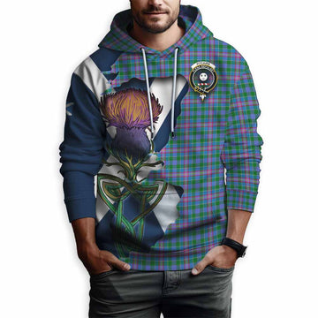 Pitcairn Tartan Family Crest Hoodie Scottish Thistle Celtic Inspired Pullover Hoodie - Tartan Vibes Clothing