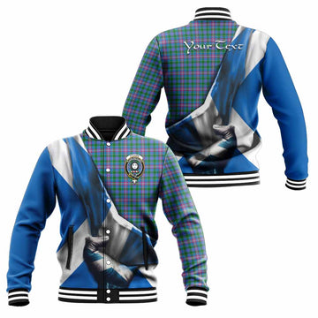 Pitcairn Tartan Baseball Jacket with Family Crest Scotland Patriotic Style Unisex - Tartan Vibes Clothing