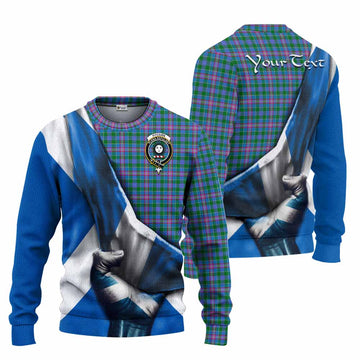 Pitcairn Tartan Knitted Sweater with Family Crest Scotland Patriotic Style Unisex - Tartan Vibes Clothing