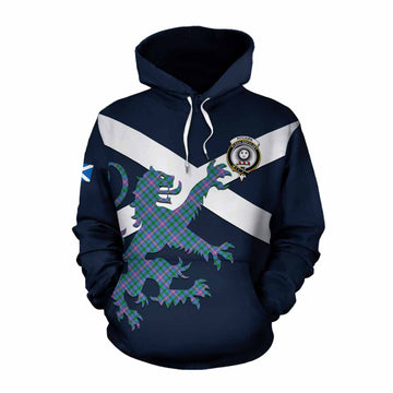 Pitcairn Tartan Lion Rampant Cotton Hoodie Proudly Display Your Heritage with Alba Gu Brath and Clan Name Pullover Hoodie XS - Tartan Vibes Clothing