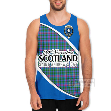 Pitcairn Family Crest Tartan Men's Tank Top Celebrate Saint Andrew's Day in Style Men - Tartan Vibes Clothing