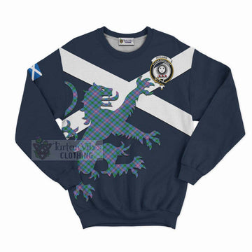 Pitcairn Tartan Lion Rampant Sweatshirt Proudly Display Your Heritage with Alba Gu Brath and Clan Name Unisex - Tartan Vibes Clothing