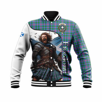 Pitcairn Crest Tartan Baseball Jacket Inspired by the Freedom of Scottish Warrior Unisex - Tartan Vibes Clothing