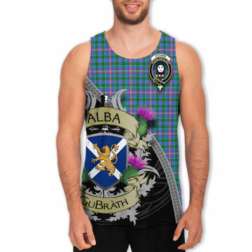 Pitcairn Tartan Family Crest Men's Tank Top Lion Rampant Royal Thistle Shield Celtic Inspired Men - Tartan Vibes Clothing
