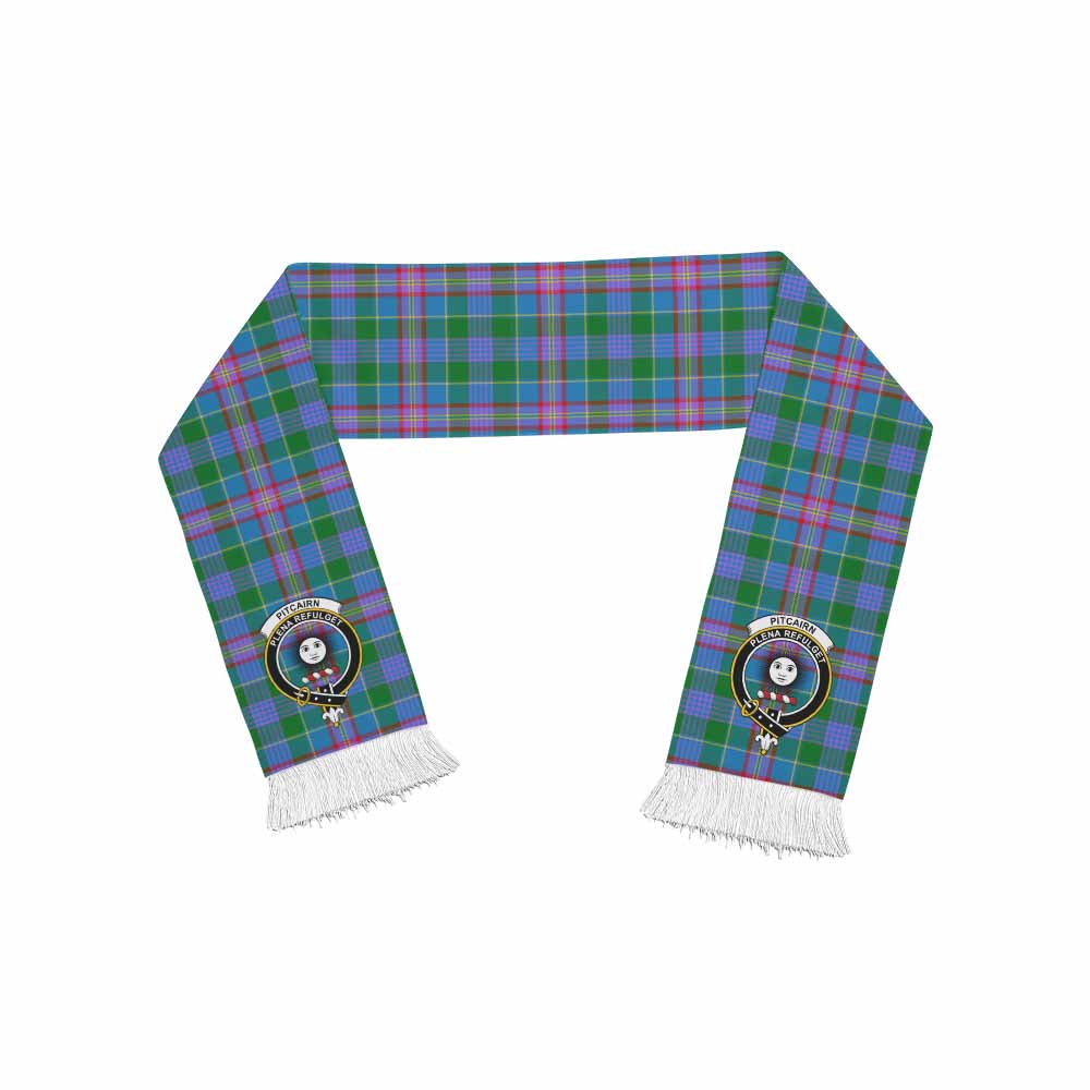 Tartan Vibes Clothing Pitcairn Tartan Ruffneck Scarf with Family Crest