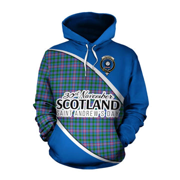 Pitcairn Family Crest Tartan Cotton Hoodie Celebrate Saint Andrew's Day in Style Pullover Hoodie XS - Tartan Vibes Clothing