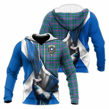 Pitcairn Tartan Knitted Hoodie with Family Crest Scotland Patriotic Style Unisex Knitted Pullover Hoodie - Tartan Vibes Clothing