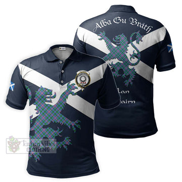 Pitcairn Tartan Lion Rampant Polo Shirt Proudly Display Your Heritage with Alba Gu Brath and Clan Name Kid - Tartan Vibes Clothing