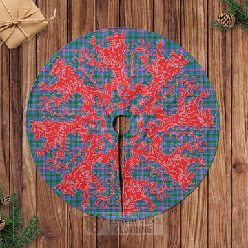 Tartan Vibes Clothing Pitcairn Tartan Christmas Tree Skirt Lion Rampant Style
