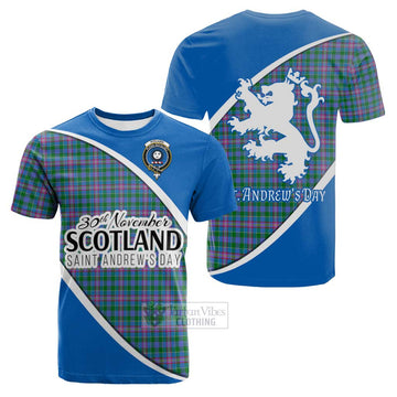 Pitcairn Family Crest Tartan Cotton T-shirt Celebrate Saint Andrew's Day in Style Kid's Shirt - Tartan Vibes Clothing