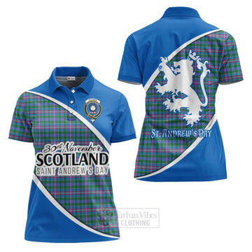 Pitcairn Family Crest Tartan Women's Polo Shirt Celebrate Saint Andrew's Day in Style Women - Tartan Vibes Clothing