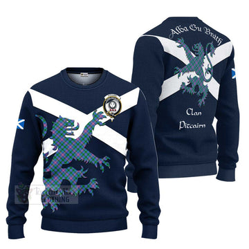 Pitcairn Tartan Lion Rampant Ugly Sweater Proudly Display Your Heritage with Alba Gu Brath and Clan Name Unisex - Tartan Vibes Clothing