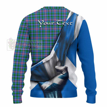 Pitcairn Tartan Knitted Sweater with Family Crest Scotland Patriotic Style - Tartan Vibes Clothing