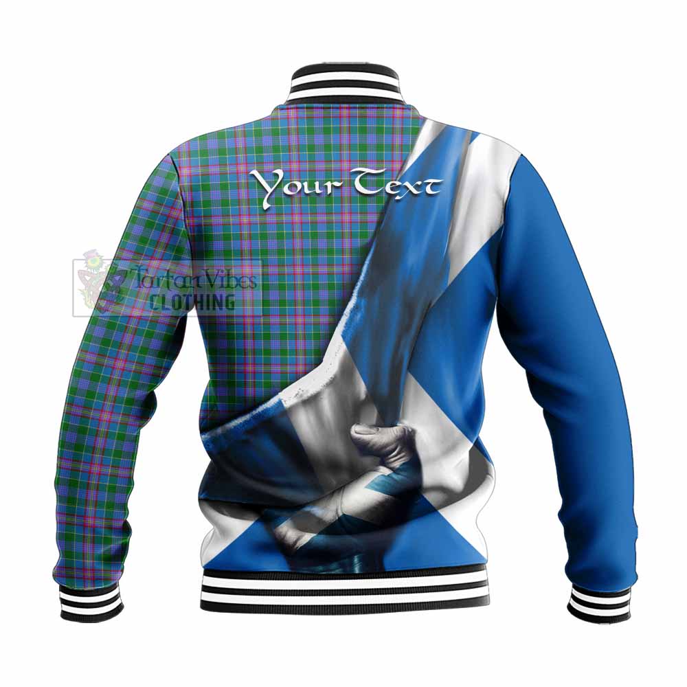 Pitcairn Tartan Baseball Jacket with Family Crest Scotland Patriotic Style - Tartan Vibes Clothing