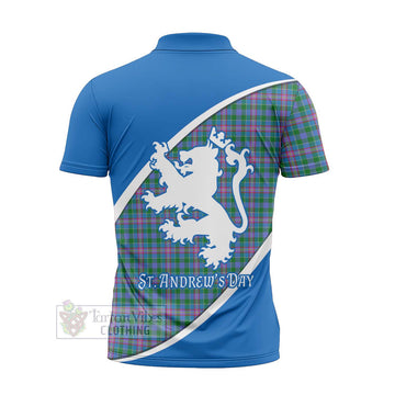 Pitcairn Family Crest Tartan Zipper Polo Shirt Celebrate Saint Andrew's Day in Style - Tartan Vibes Clothing