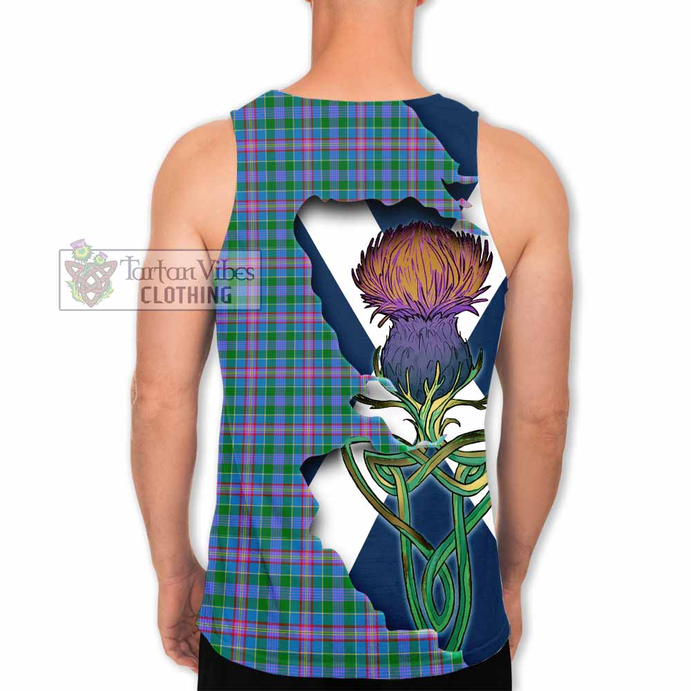 Pitcairn Tartan Family Crest Men's Tank Top Scottish Thistle Celtic Inspired - Tartan Vibes Clothing