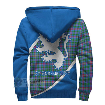 Pitcairn Family Crest Tartan Sherpa Hoodie Celebrate Saint Andrew's Day in Style - Tartan Vibes Clothing