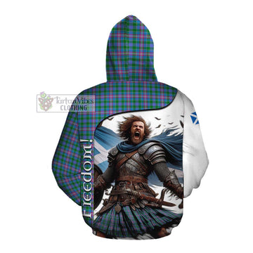 Pitcairn Crest Tartan Cotton Hoodie Inspired by the Freedom of Scottish Warrior Pullover Hoodie - Tartan Vibes Clothing