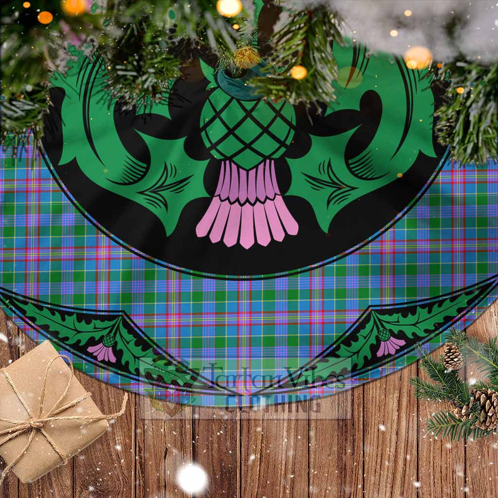 Pitcairn Tartan Christmas Tree Skirt Scottish Thistle Style - Tartan Vibes Clothing
