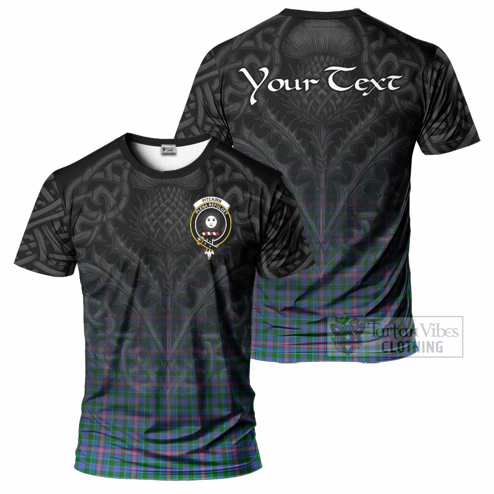 Pitcairn Tartan T-Shirt with Family Crest Celtic Thistle Vibes - Tartan Vibes Clothing