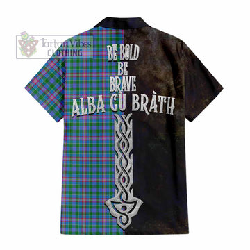 Pitcairn Tartan Family Crest Hawaiian Shirt Alba Gu Brath Be Brave Lion Ancient Style - Tartan Vibes Clothing