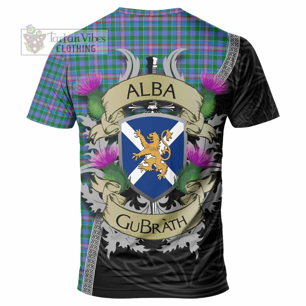 Pitcairn Tartan Family Crest T-Shirt Lion Rampant Royal Thistle Shield Celtic Inspired - Tartan Vibes Clothing