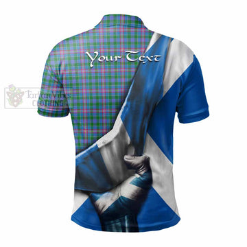 Pitcairn Tartan Polo Shirt with Family Crest Scotland Patriotic Style - Tartan Vibes Clothing