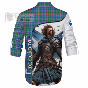 Pitcairn Crest Tartan Ghillie Kilt Shirt Inspired by the Freedom of Scottish Warrior - Tartan Vibes Clothing
