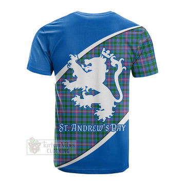 Pitcairn Family Crest Tartan Cotton T-shirt Celebrate Saint Andrew's Day in Style Men's Shirt - Tartan Vibes Clothing