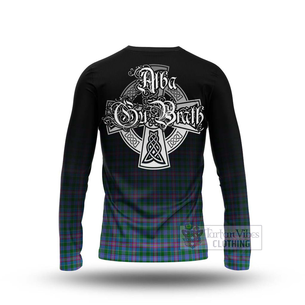 Pitcairn Tartan Long Sleeve T-Shirt Featuring Alba Gu Brath Family Crest Celtic Inspired - Tartan Vibes Clothing