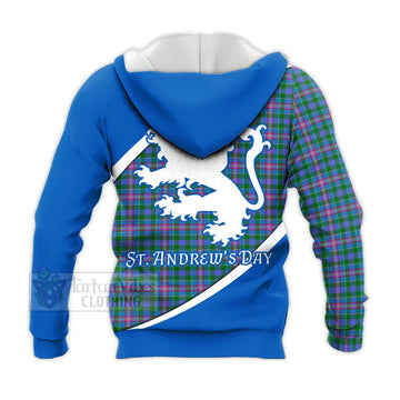 Pitcairn Family Crest Tartan Knitted Hoodie Celebrate Saint Andrew's Day in Style - Tartan Vibes Clothing