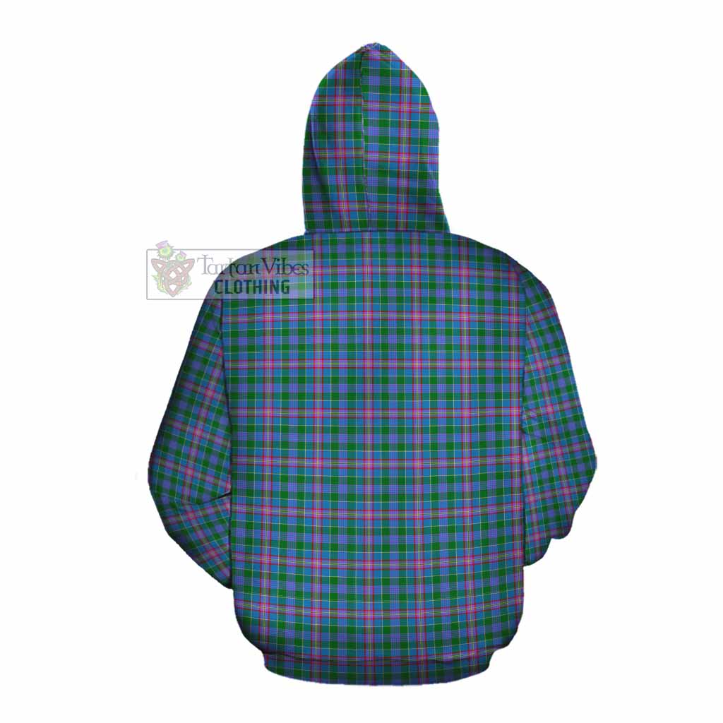 Pitcairn Tartan Cotton Hoodie with Family Crest DNA In Me Style Pullover Hoodie - Tartan Vibes Clothing