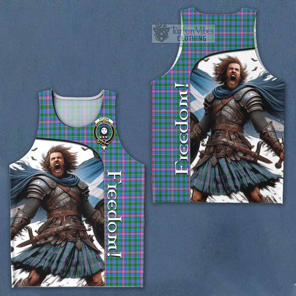 Pitcairn Crest Tartan Men's Tank Top Inspired by the Freedom of Scottish Warrior - Tartan Vibes Clothing