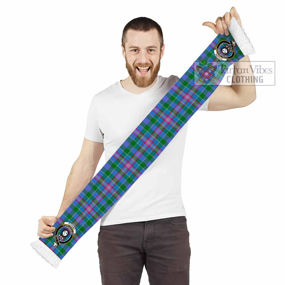 Tartan Vibes Clothing Pitcairn Tartan Ruffneck Scarf with Family Crest