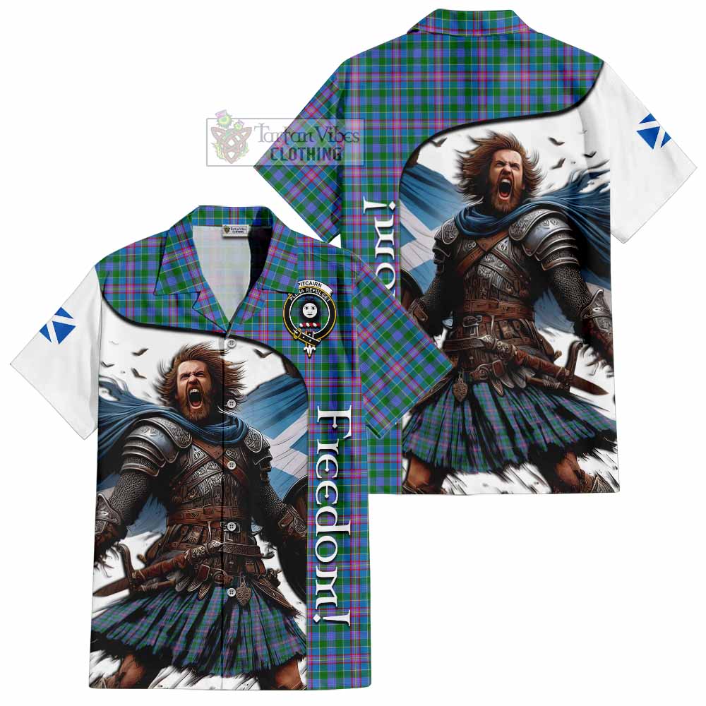 Pitcairn Crest Tartan Hawaiian Shirt Inspired by the Freedom of Scottish Warrior - Tartan Vibes Clothing