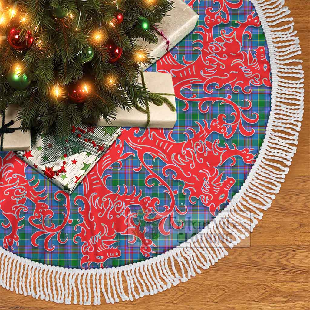 Pitcairn Tartan Christmas Tree Skirt Lion Rampant Style - Tartan Vibes Clothing