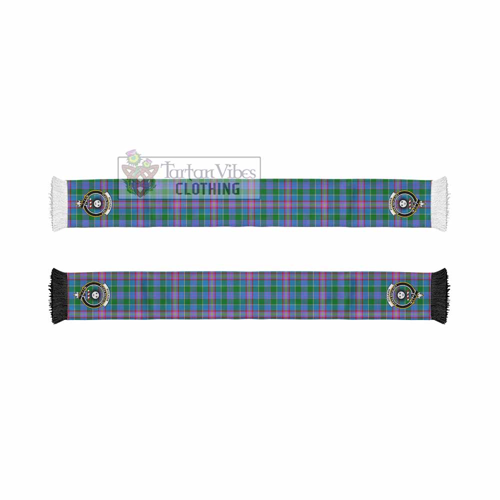 Tartan Vibes Clothing Pitcairn Tartan Ruffneck Scarf with Family Crest