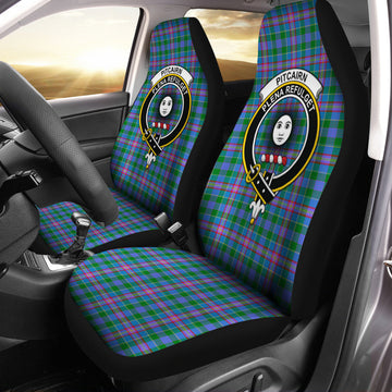 Pitcairn Hunting Tartan Car Seat Cover with Family Crest