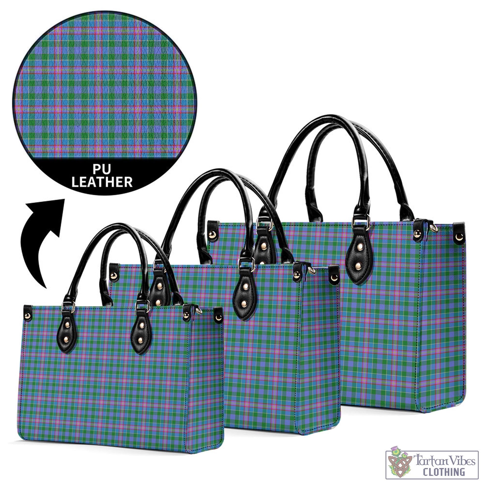 Pitcairn Tartan Luxury Leather Handbags - Tartan Vibes Clothing