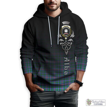 Pitcairn Tartan Hoodie Featuring Alba Gu Brath Family Crest Celtic Inspired Zip Hoodie - Tartan Vibes Clothing